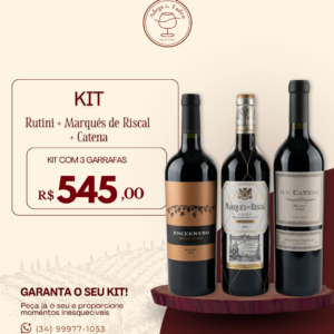 Kit Rutini + Marqués de Riscal + Catena